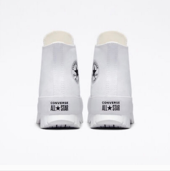 CONVERSE CHUCK TAYLOR ALL STAR LUGGED CANVAS 2.0 WHITE HI-TOP SNEAKERS s… - Picture 9 of 17
